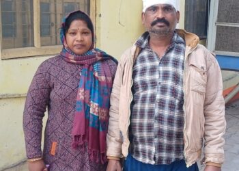 ठेला खोमचा वाले दंपति पर फरसा से किया हमला